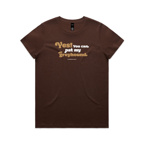 Yes! You can pat my greyhound - brown (W) Thumbnail