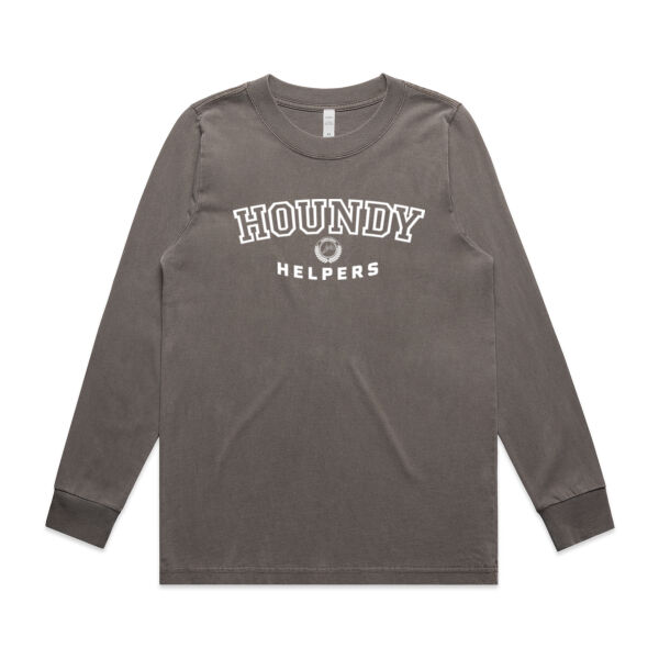 Go Team Houndy Helpers hoodie - faded grey (women's) Thumbnail